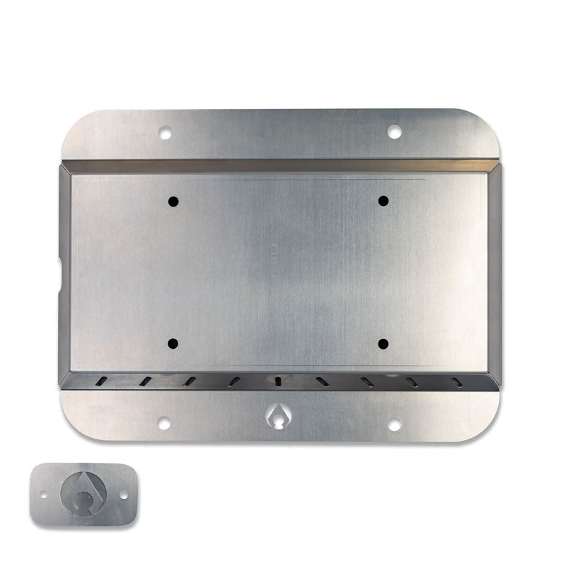 JK Spare Tire Delete Kit Bare Aluminum Artec Industries - Image 1