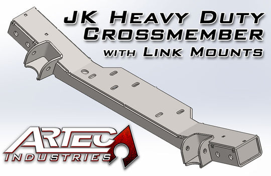 JK HD CrossmemberW/Link Mounts 12-17 Wrangler JK Artec Industries - Image 1