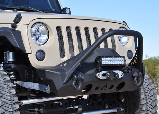 NightHawk Jeep JK Front Bumper W/Mid Tube Stinger Artec Industries - Image 1