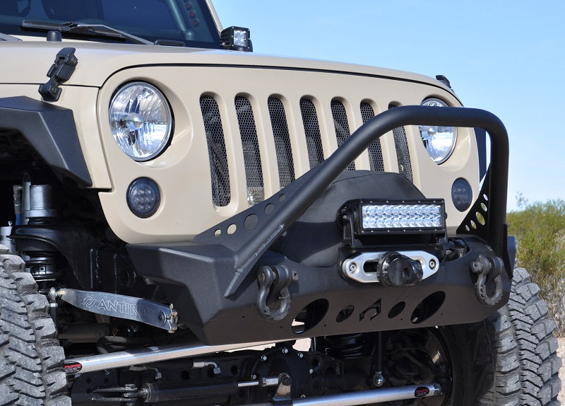 NightHawk Jeep JK Front Bumper W/Mid Tube Stinger Artec Industries - Image 1