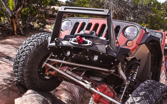 Jeep JK Front Bumper Rock Guard 07-18 Wrangler JK Aluminum Artec Industries - Image 1
