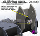 JK HD Rear Axle UCA Brackets Pair Artec Industries - Image 3