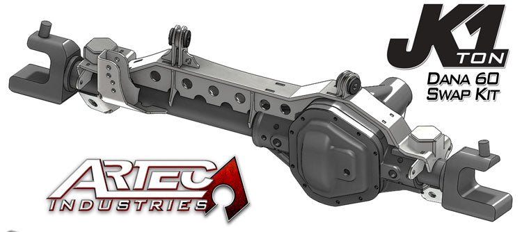 JK 1 Ton Front Dana 60 Swap Kit W/Daystar Bushings Artec Industries - Image 3
