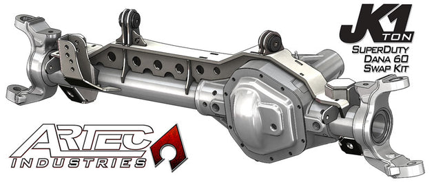 JK 1 Ton Superduty 99-04 Front Dana 60 Swap Kit W/Currie Johnny Joints Artec Industries - Image 1