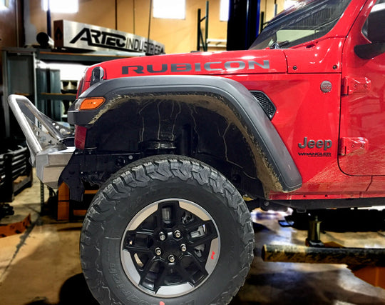 NightHawk Jeep JL Front Bumper W/Mid Tube Stinger Bare Artec Industries - Image 3