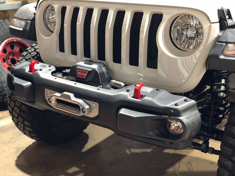 Jeep JL Steel Bumper Winch Plate Wrangler JL and Gladiator - Image 1