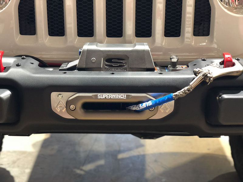 Jeep JL Steel Bumper Winch Plate Wrangler JL and Gladiator - Image 2