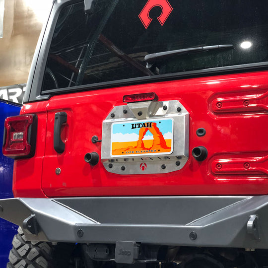 JL Spare Tire Delete Kit Powdercoat Aluminum Artec Industries - Image 3