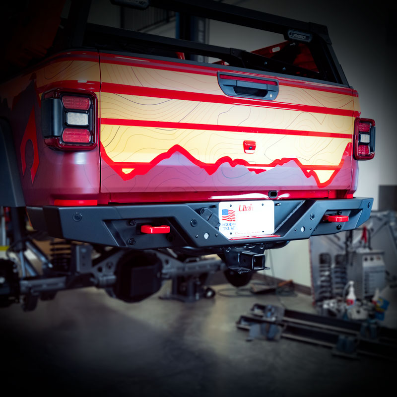 Gladiator JT Rear Bumper with Sensor Holes Artec Industries - Image 2