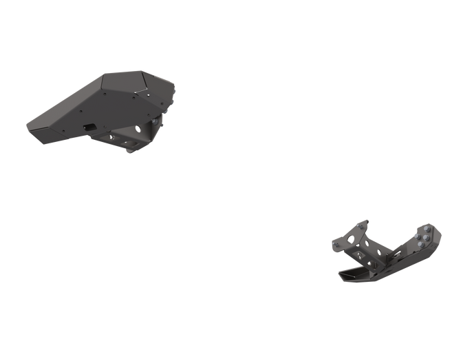 07-Up Jeep Wranger/Gladiator High Clearance Rear Bumper Corner Pods Raw Steel - Image 2