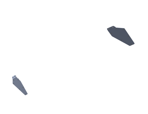 07-Up Jeep Wranger/Gladiator High Clearance Rear Bumper Corner Pod Skid Raw Aluminum - Image 1