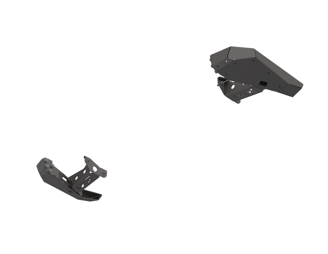 07-Up Jeep Wranger/Gladiator High Clearance Rear Bumper Corner PodsBlack Powdercoat - Image 1