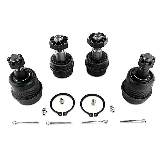 Apex Chassis Heavy Duty Ball Joint Kit Fits: 90-01 Jeep Cherokee 90-92 Jeep Comanche 93-98 Jeep Grand Cherokee 97-06 Jeep Wrangler TJ 87-95 Jeep Wrangler YJ Includes: 2 Upper & 2 Lower - Image 1
