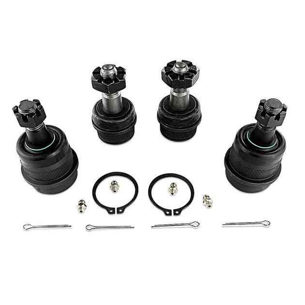 Apex Chassis Heavy Duty Ball Joint Kit Fits: 90-01 Jeep Cherokee 90-92 Jeep Comanche 93-98 Jeep Grand Cherokee 97-06 Jeep Wrangler TJ 87-95 Jeep Wrangler YJ Includes: 2 Upper & 2 Lower - Image 1