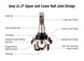 Apex Chassis Heavy Duty Ball Joint Kit Fits:19-22 Jeep Gladiator JT 18-22 Jeep Wrangler JL/JLU Rubicon Mohave Sahara Sport Includes: 2 Upper & 2 Lower - Image 2