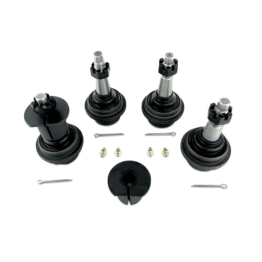 Apex Chassis Heavy Duty Knurled Ball Joint Kit 19-22 Jeep Gladiator JT 18-22 Jeep Wrangler JL/JLU Rubicon Mohave Sahara Sport Includes: 2 Upper and 2 Lower Apex Chassis - Image 1