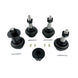 Apex Chassis Heavy Duty Knurled Ball Joint Kit 19-22 Jeep Gladiator JT 18-22 Jeep Wrangler JL/JLU Rubicon Mohave Sahara Sport Includes: 2 Upper and 2 Lower Apex Chassis - Image 1
