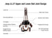 Apex Chassis Heavy Duty Knurled Ball Joint Kit 19-22 Jeep Gladiator JT 18-22 Jeep Wrangler JL/JLU Rubicon Mohave Sahara Sport Includes: 2 Upper and 2 Lower Apex Chassis - Image 7