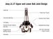 Apex Chassis Heavy Duty Ball Joint Kit Fits: 19-22 Jeep Gladiator JT 18-22 Jeep Wrangler JL/JLU Rubicon Mohave Sahara Sport Includes: 2 Upper & 2 Lower - Image 2