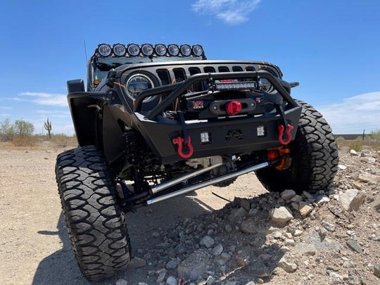Apex Chassis Heavy Duty 2.5 Ton Tie Rod & Drag Link Assembly in Steel Fits: 19-22 Jeep Gladiator JT 18-22 Jeep Wrangler JL/JLU. Note: This FLIP kit fits a Dana 30 axle with a lift exceeding 4.5 inches. Requires drilling the knuckle. - Image 1
