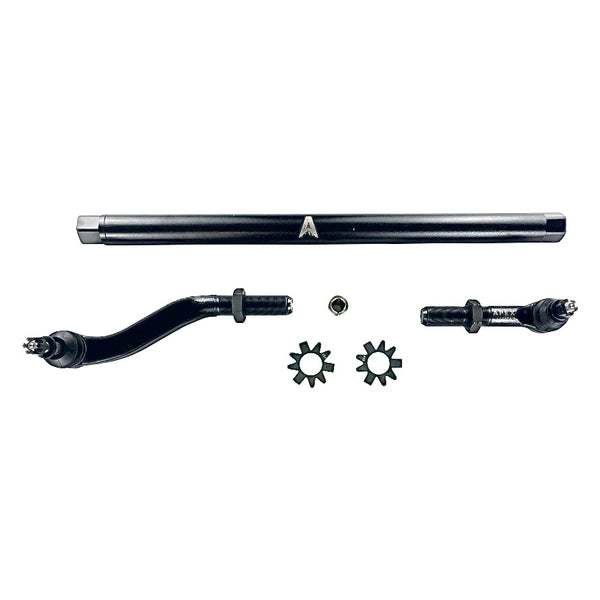 Apex Chassis Heavy Duty 2.5 Ton Flipped Drag Link Assembly in Steel Fits: 19-22 Jeep Gladiator JT 18-22 Jeep Wrangler JL/JLU . Note: This FLIP kit fits Dana 44 & Dana 30 axles with a lift exceeding 4.5 inches. Requires drilling the knuckle. - Image 1