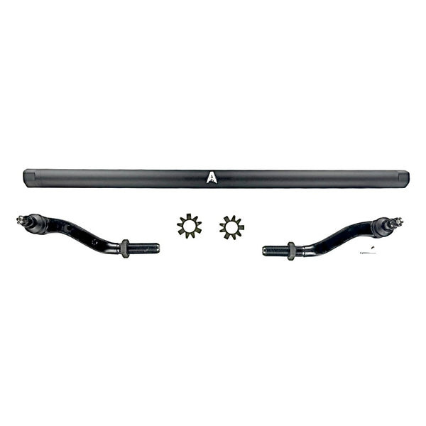 Apex Chassis Heavy Duty 2.5 Ton Tie Rod Assembly in Black Anodized Aluminum Fits: 19-22 Jeep Gladiator JT 18-22 Jeep Wrangler JL/JLU Rubicon Mohave Sahara Sport. Note: This kit fits a Dana 30 axle. - Image 1