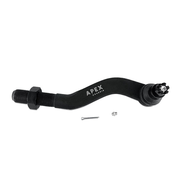 Apex Chassis Heavy Duty 2.5 Ton Tie Rod Assembly in Black Anodized Aluminum Fits: 19-22 Jeep Gladiator JT 18-22 Jeep Wrangler JL/JLU Rubicon Mohave Sahara Sport. Note: This kit fits a Dana 30 axle. - Image 2