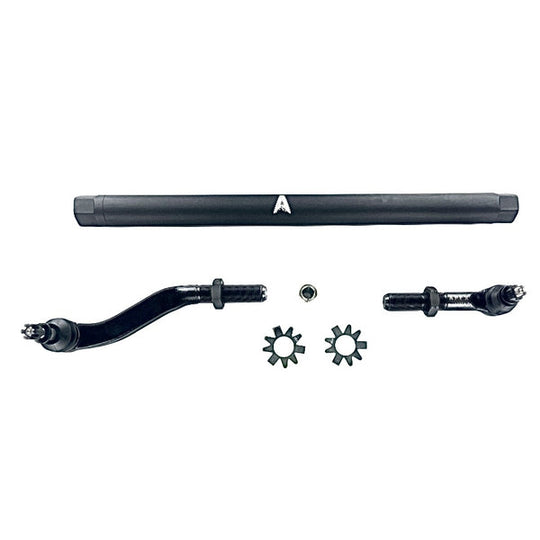Apex Chassis Heavy Duty 2.5 Ton No Flip Drag Link Assembly in Black Anodized Aluminum Fits: 19-22 Jeep Gladiator JT 18-22 Jeep Wrangler JL/JLU. Note: This NO-FLIP kit fits a Dana 44 & Dana 30 axles with a lift of 4.5 inches or less - Image 1