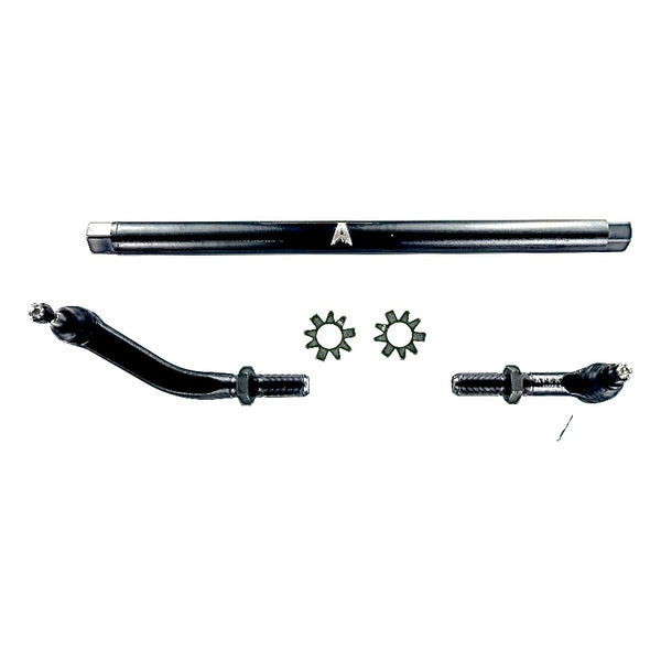 Apex Chassis Heavy Duty JK 2.5 Ton Heavy Duty No Flip Drag Link Assembly in Steel. Fits: 07-18 Jeep Wrangler JK JKU Rubicon Sahara Sport. Note this NO-FLIP kit fits vehicles with a lift of 3.5 inches or less - Image 1