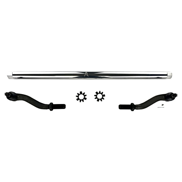 Apex Chassis Heavy Duty JK 2.5 Ton Heavy Duty Tie Rod Assembly in Polished Aluminum. Fits: 07-18 Jeep Wrangler JK JKU Rubicon Sahara Sport - Image 1