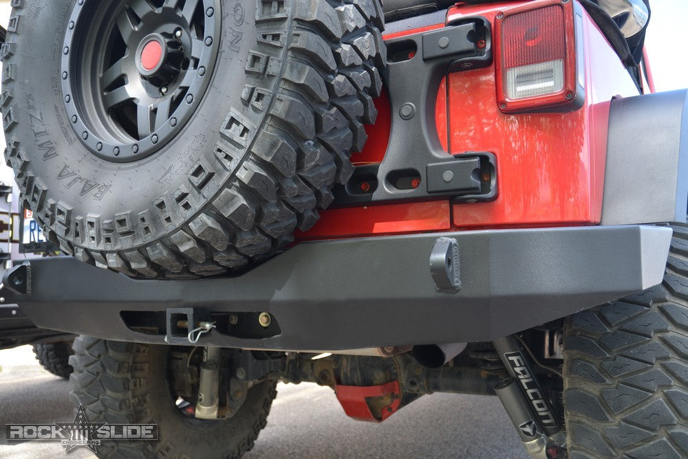Jeep JK Full Rear Bumper For 07-18 Wrangler JK No Tire Carrier Rigid Series Rock Slide Engineering - Image 3