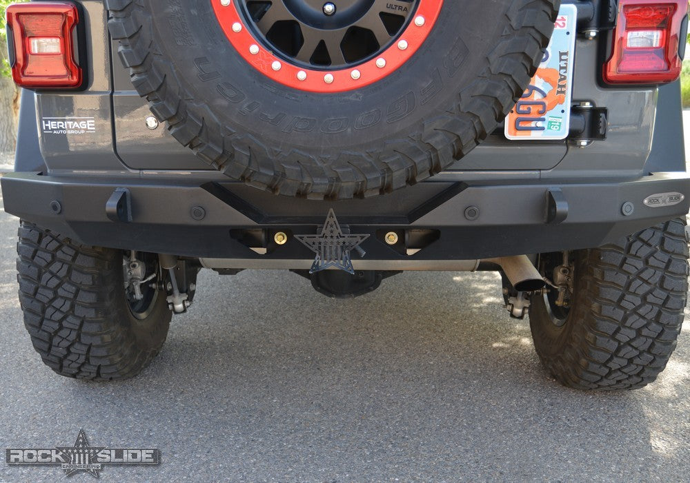 Jeep JL Full Rear Bumper For 18-Pres Wrangler JL No Tire Carrier Rigid Series Rock Slide Engineering - Image 2