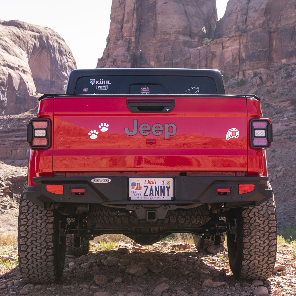 Gladiator Full Rear Bumper For 20-Pres Jeep Gladiator No Tire Carrier Rigid Series Rock Slide Engineering - Image 3