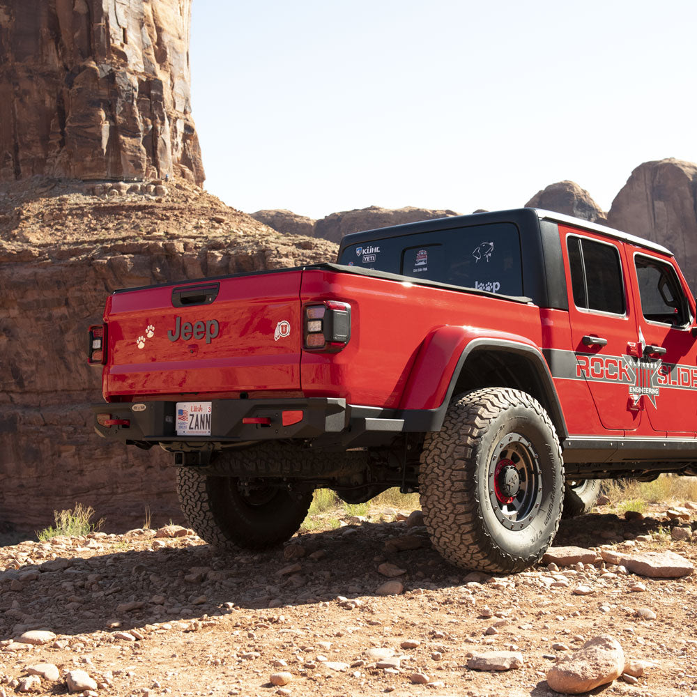 Gladiator Full Rear Bumper For 20-Pres Jeep Gladiator No Tire Carrier Rigid Series Rock Slide Engineering - Image 4