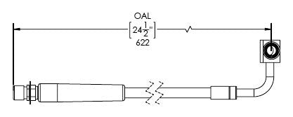 Gladiator Extended Rear Braided Brake Hose Kit For 20-Pres Jeep Gladiator JT RockJock 4x4 - Image 2