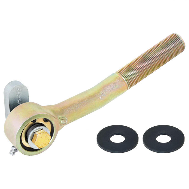 Johnny Joint Rod End 2 Inch Narrow Forged Long Shank Bent for TJ/LJ/XJ/MJ/ZJ Front Trac Bar 1 Inch-14 RH Threads 1.600 Inch x .510 Inch Ball RockJock 4X4 - Image 1