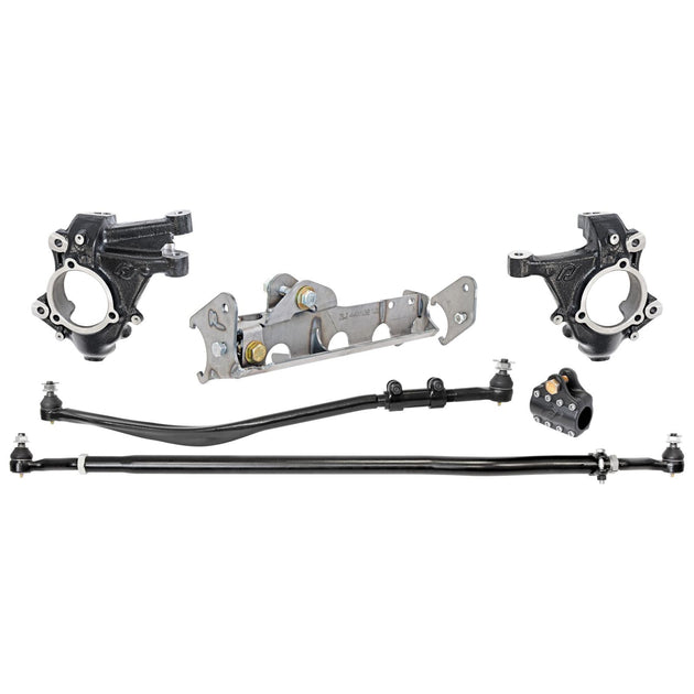 Currectlync Jeep JL/JT High Steer Kit For Ram Assist And Non-Rubicon Axle. Incl. Knuckles Drag Link Tie Rod Trac Bar Reloc/Ram Mount Axle Bracket Ram Assist Tie Rod Clamp RockJock 4x4 - Image 1
