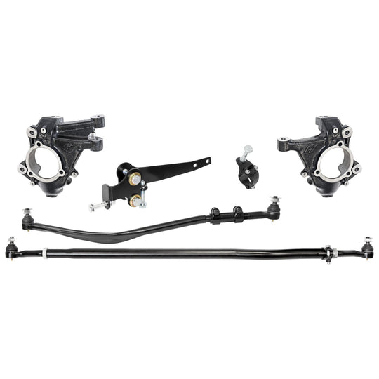 Currectlync JL/JT High Steer Kit for Stabilizer Shock Incl Knuckles Drag Link Tie Rod Trac Bar Reloc/Shock Mount Axle Shock Tie Rod Clamp - Image 1