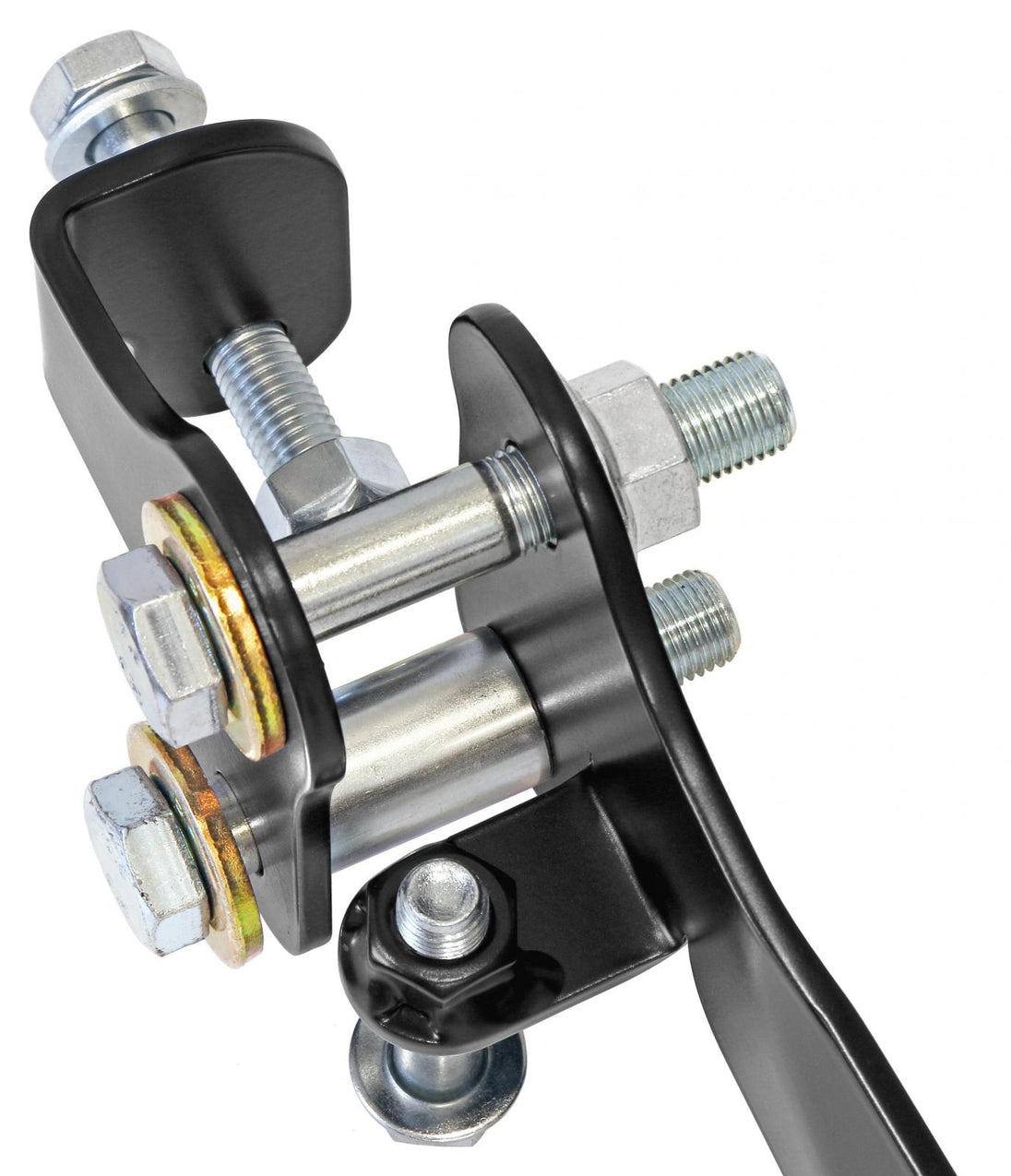 Currectlync JL/JT High Steer Front Trac Bar Relocation and Steering Stabilizer Shock Mount Axle Bracket - Image 3