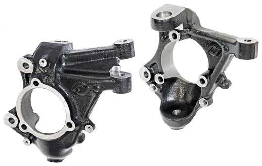 RockJock Currectlync High Steer JL/JT Outer Steering Knuckles Raise Your Tie Rod 2 3/4 inches Drag Link 2 1/2 inches Bolt-on - Image 1