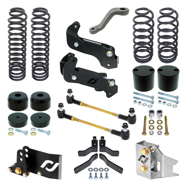 Driver Lift Kit for JK Wrangler Unlimited (4-door) 4 Inch lift RockJock 4X4 - Image 1