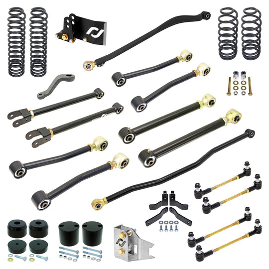 Pro Edition Johnny Joint Suspension System for JK Wrangler Unlimited (4-door) 4 Inch lift RockJock 4X4 - Image 1