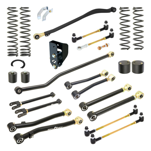 Pro Edition Johnny Joint Suspension System For Wrangler JL 4Xe Hybrid 3.5 Inch Lift RockJock 4x4 - Image 1