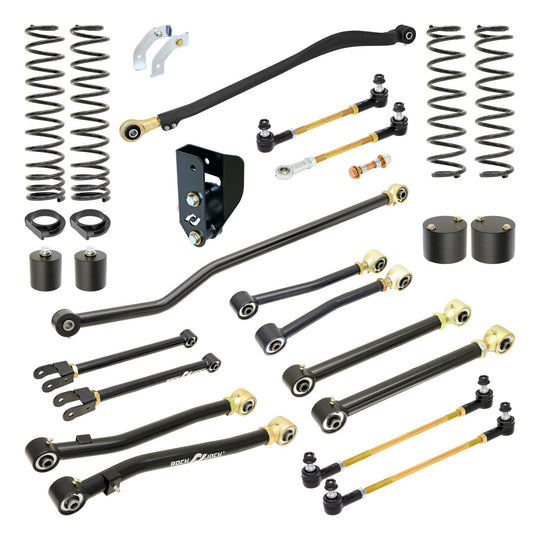 Pro Edition Johnny Joint Suspension System for JL Wrangler w/ Gas V-6 3.5 Inch lift RockJock 4X4 - Image 1