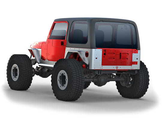 Jeep TJ Standard Steel Corner Armor 97-06 Wrangler TJ Artec Industries - Image 3