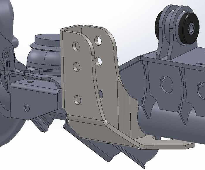 Raised Tracbar Bracket For TJ Front Axle Artec Industries - Image 1