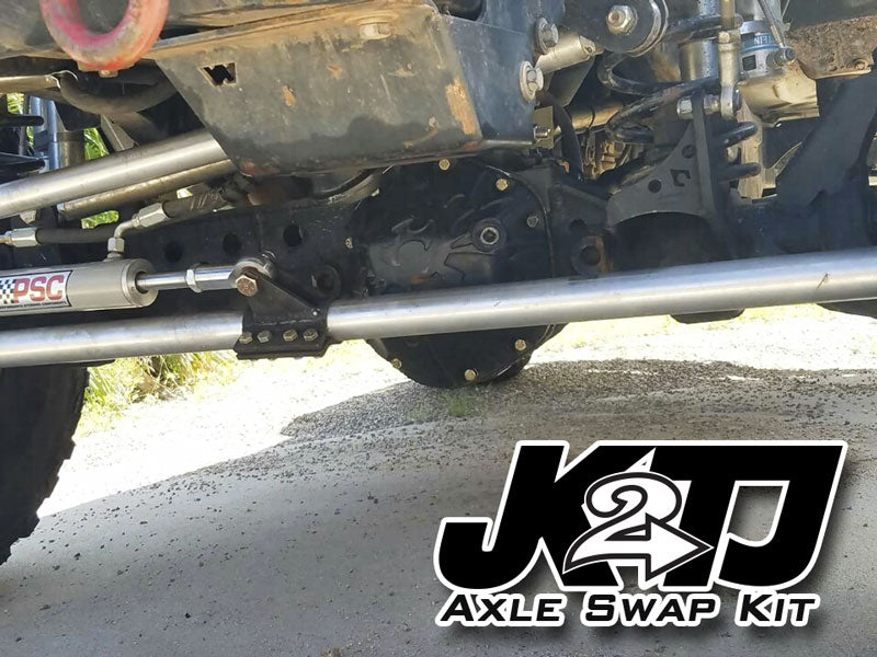 JK2TJ Front Axle Swap Kit Dana 44 Rubicon LCA Brackets W/Standard Hole Artec Industries - Image 4